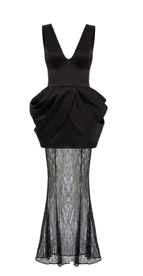 Ardor Satin Lace Dress Suit