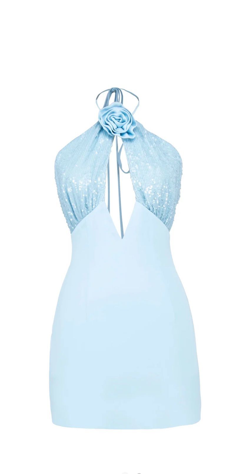 Vereno Low Cut Short Dress