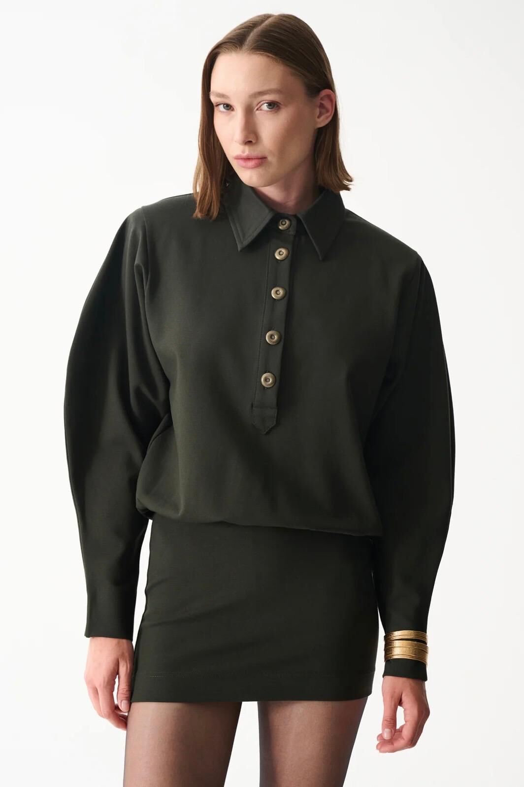 Lucky Elbise Koyu Yeşil