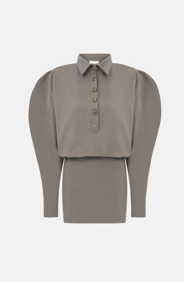 Lucky Elbise Taş Rengi