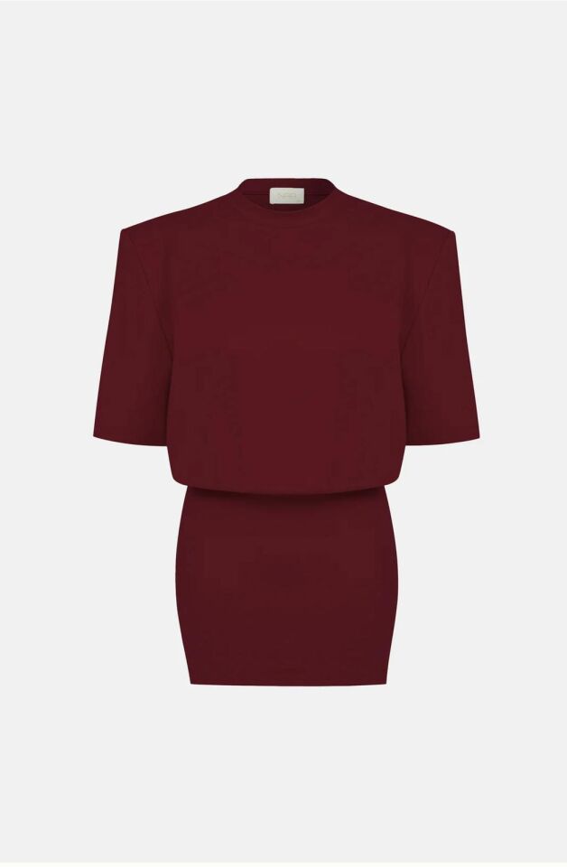 Miu T-Shirt Elbise / Bordo
