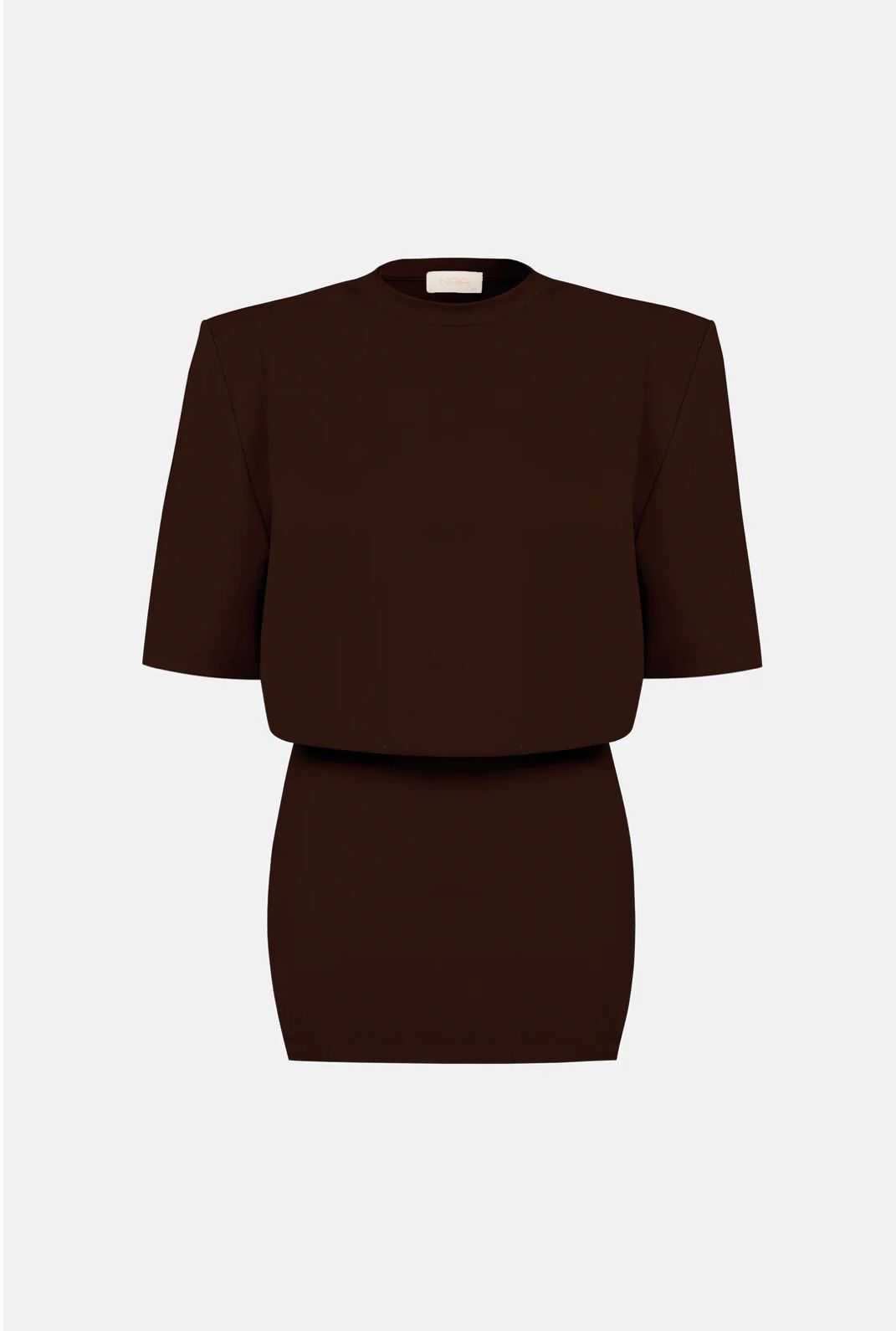 Miu T-Shirt Elbise / Kahverengi