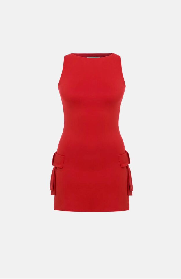 Odette Mini Elbise / Kırmızı