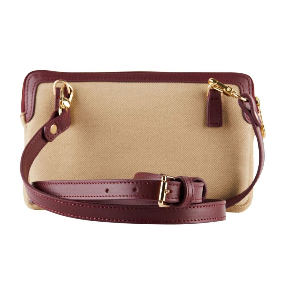 Tokyo Omuz Çantası Kanvas - Bordo