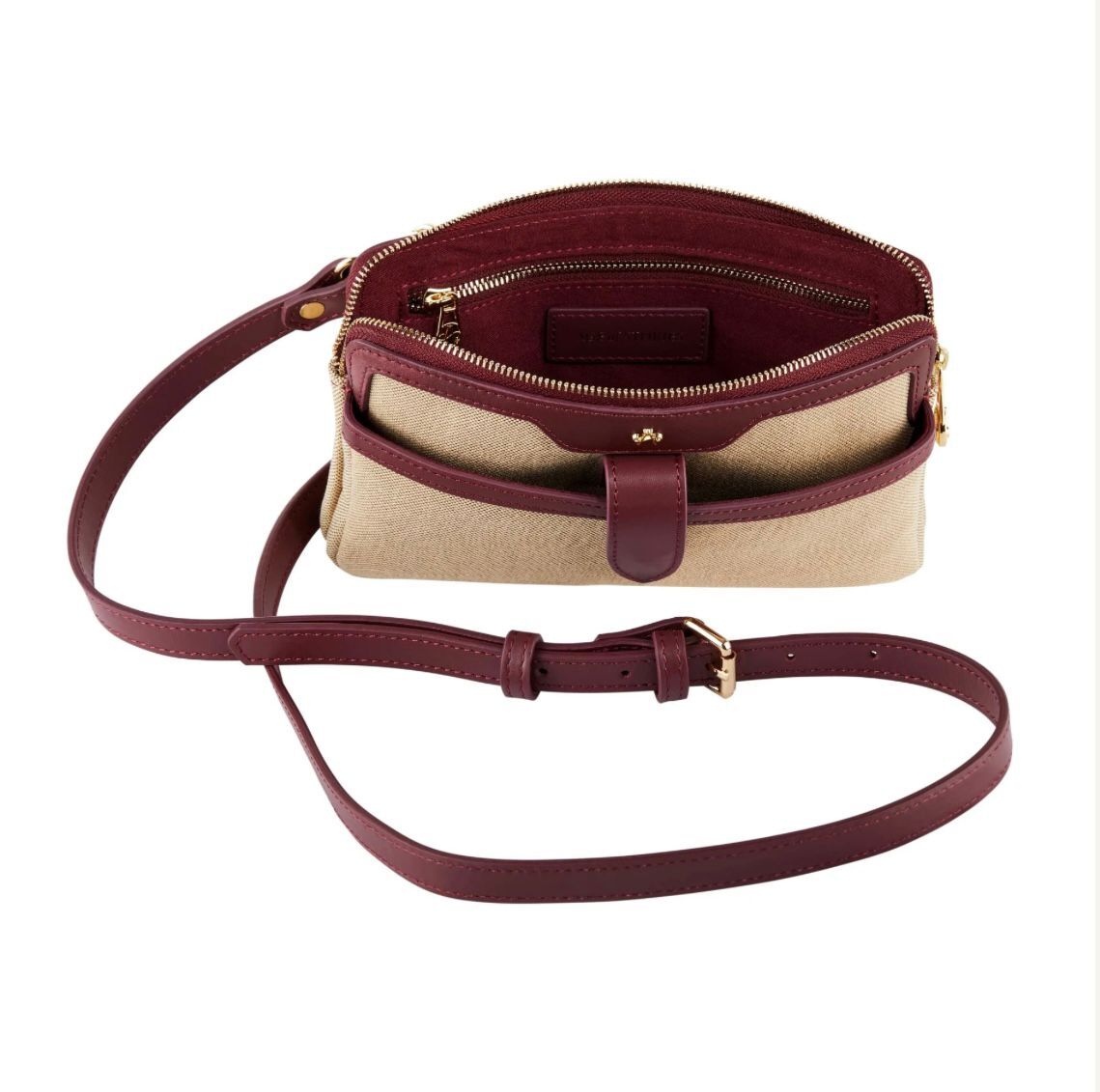Tokyo Omuz Çantası Kanvas - Bordo