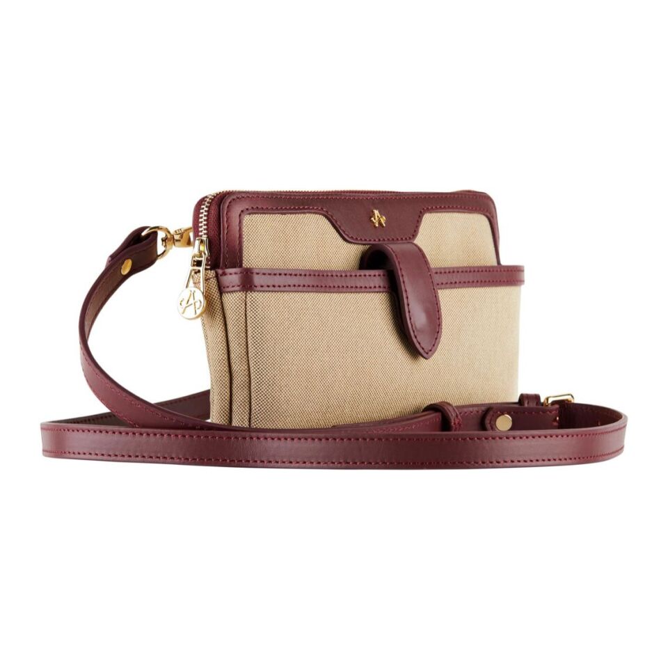 Tokyo Omuz Çantası Kanvas - Bordo