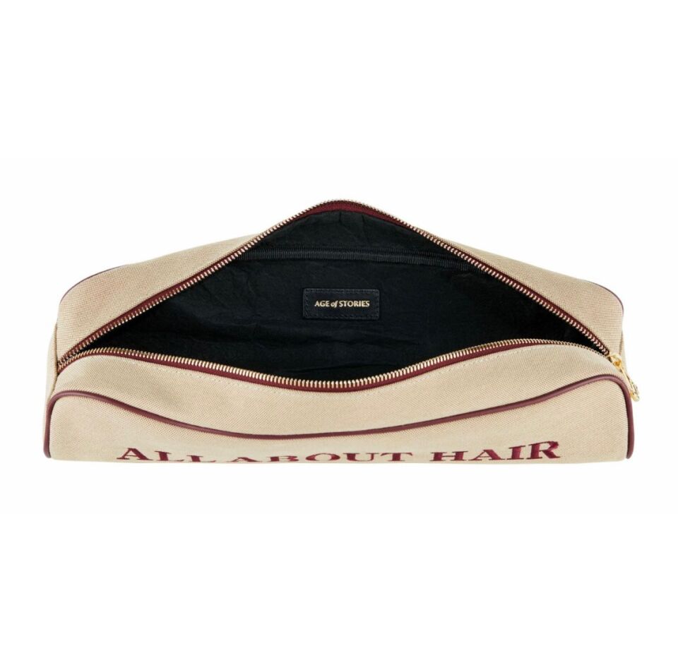 New Ibiza Saç Bakım Çantası / Kanvas - Bordo