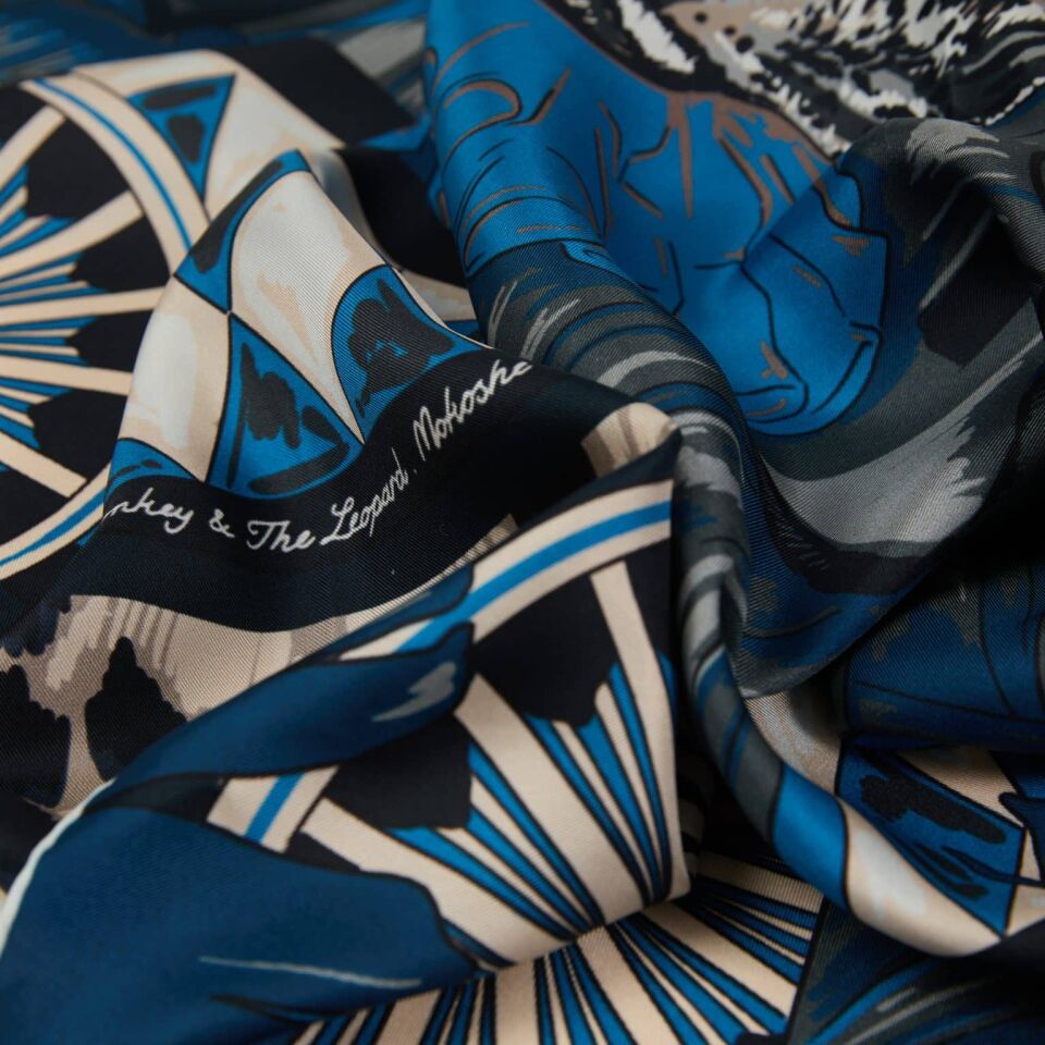 Maymun ve Leopar / Mavi