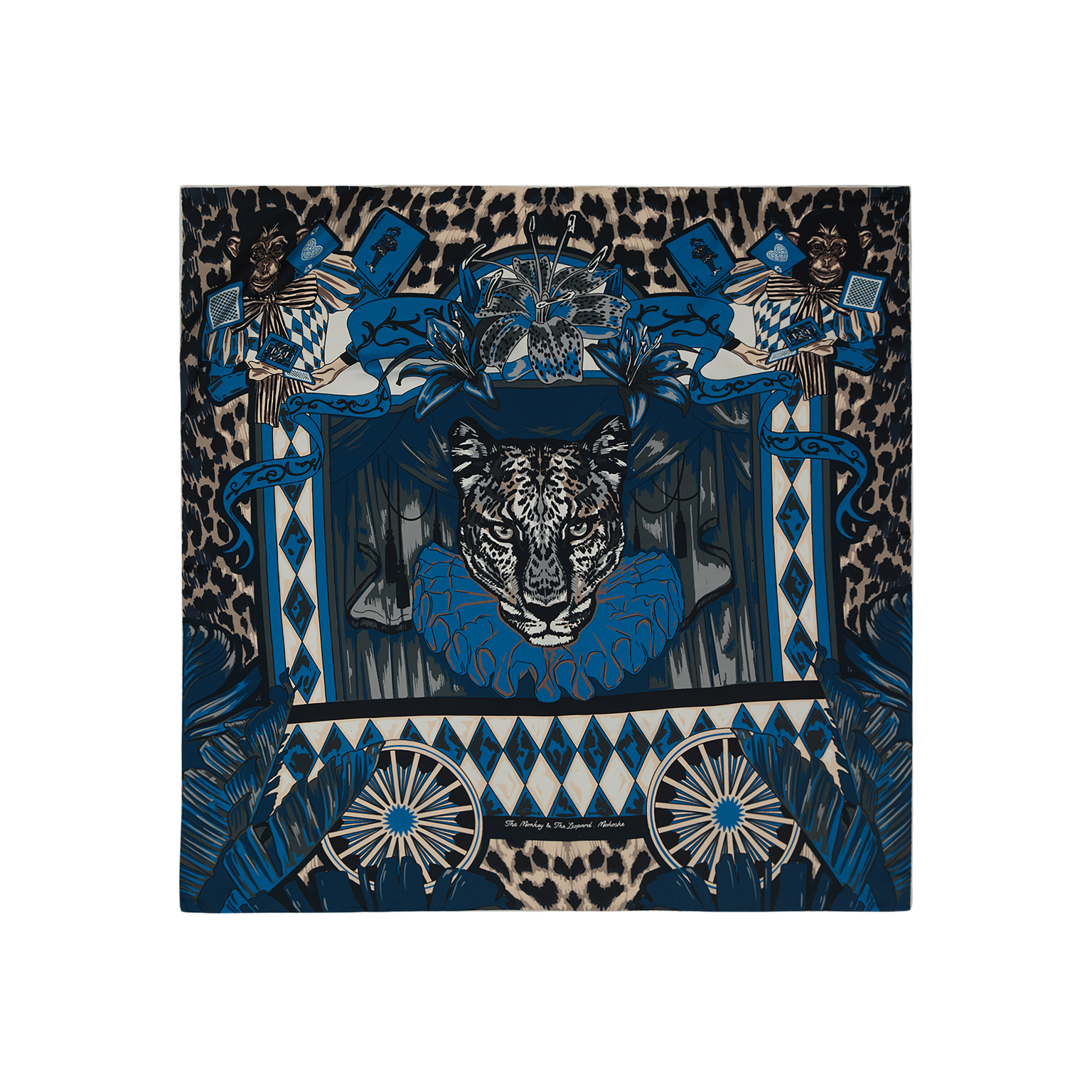 Maymun ve Leopar / Mavi