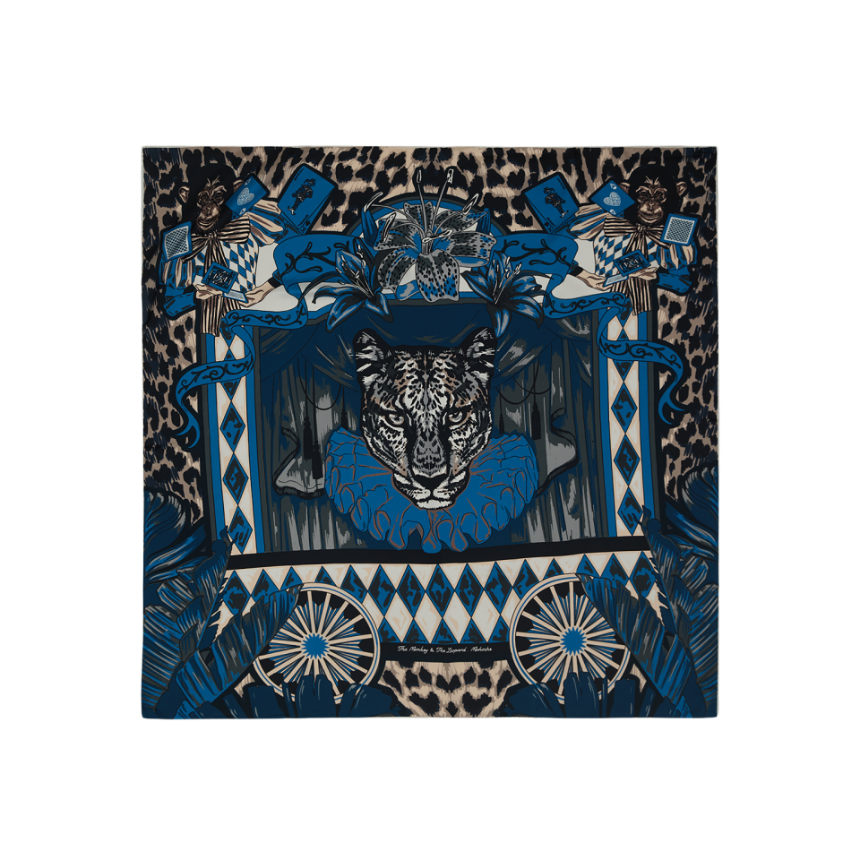 Maymun ve Leopar / Mavi