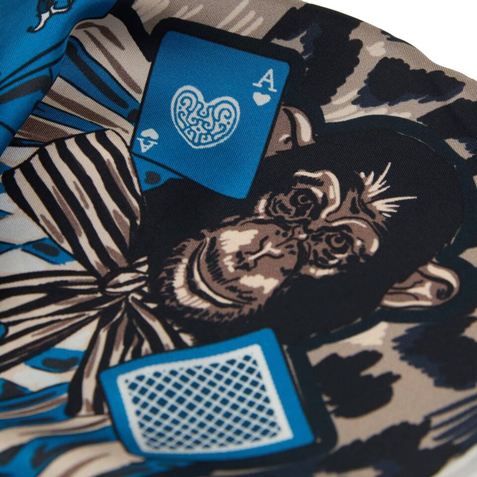 Maymun ve Leopar / Mavi