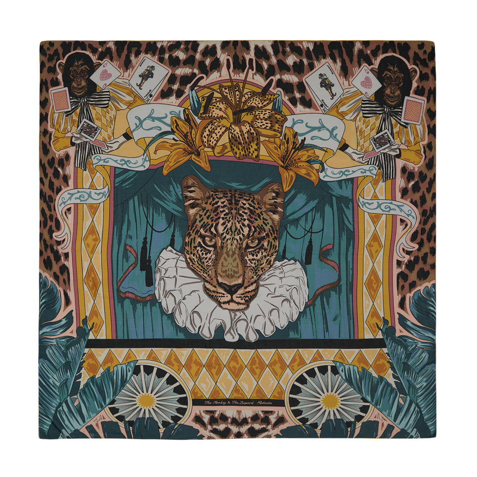 Maymun ve Leopar / Sarı