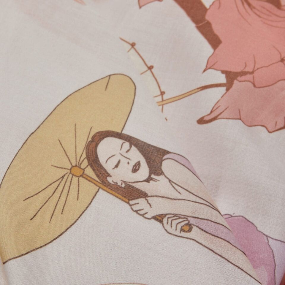 Söğütlerdeki Rüzgar / Pembe / 90x90