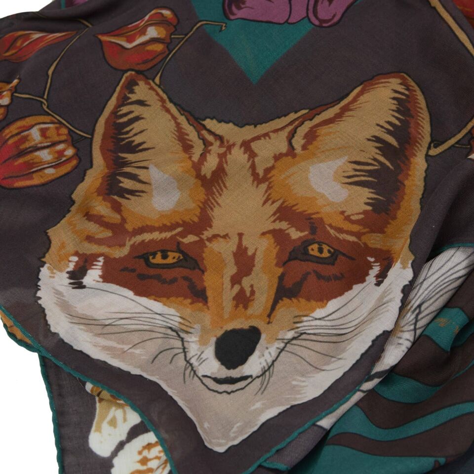 Tilki ve Leylek / Erik ve Kahverengi / 90x90