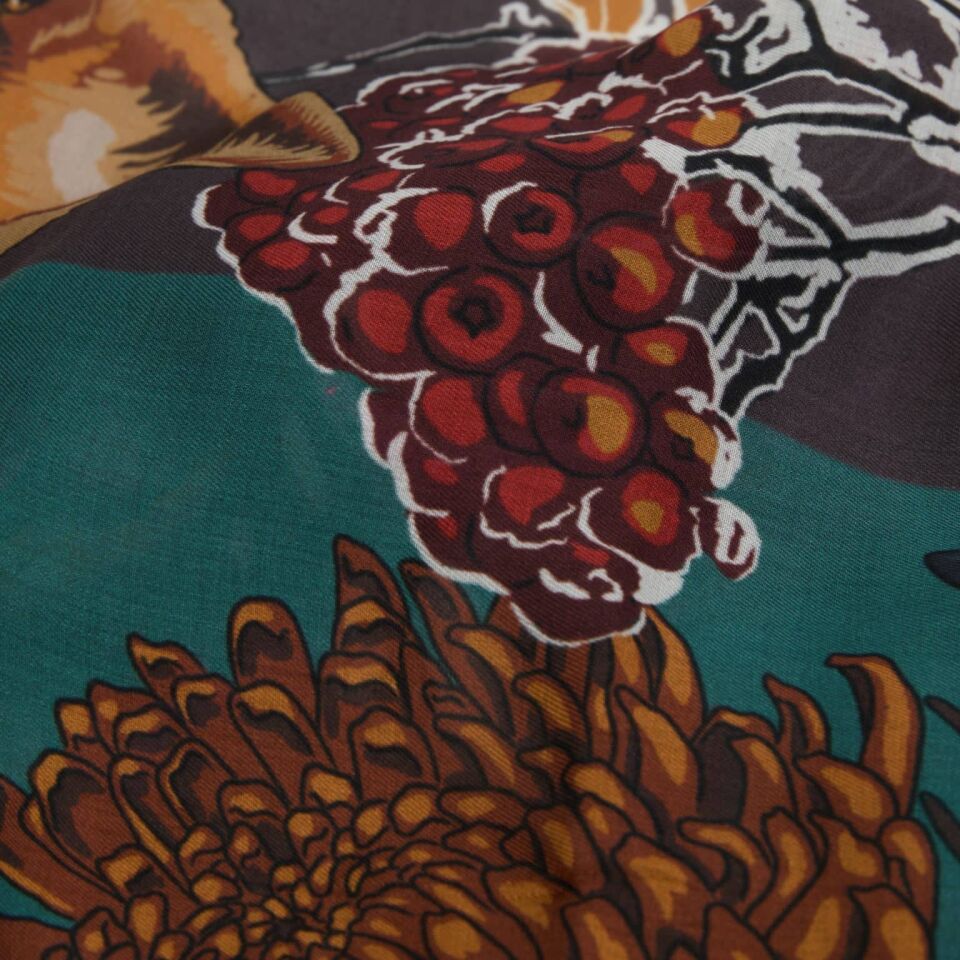 Tilki ve Leylek / Erik ve Kahverengi / 90x90