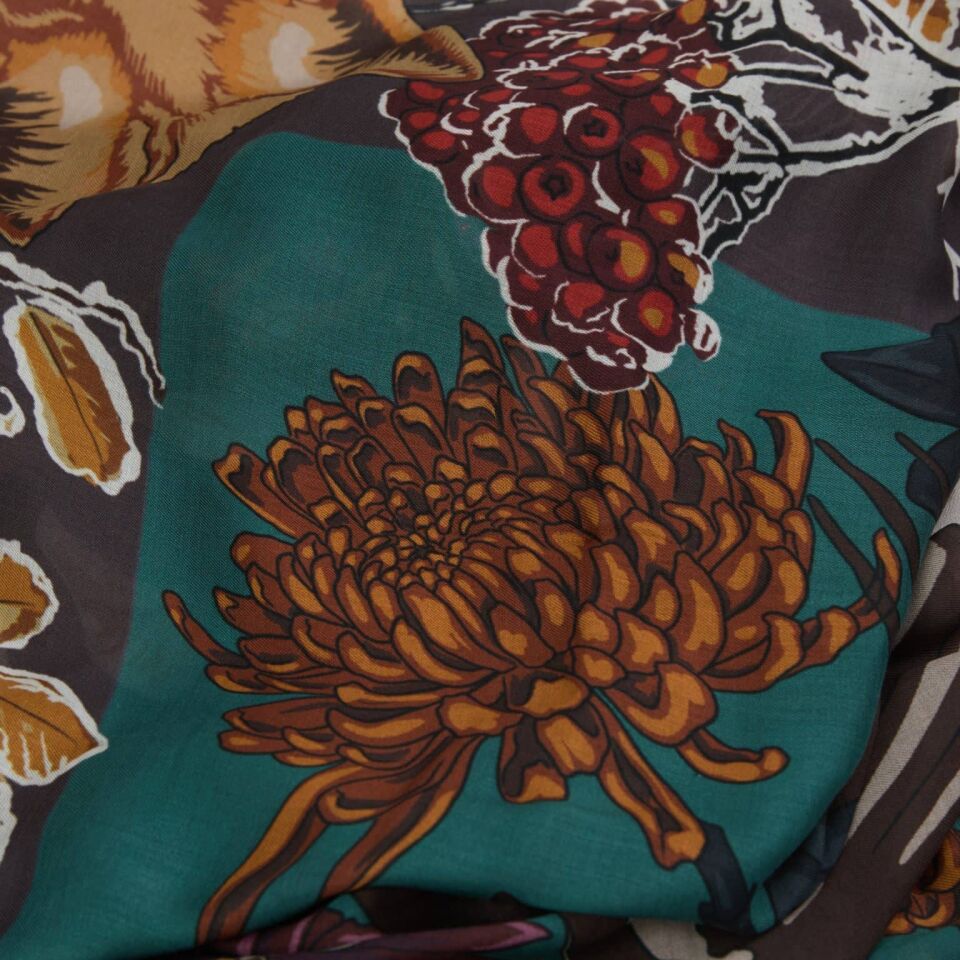 Tilki ve Leylek / Erik ve Kahverengi / 140x140