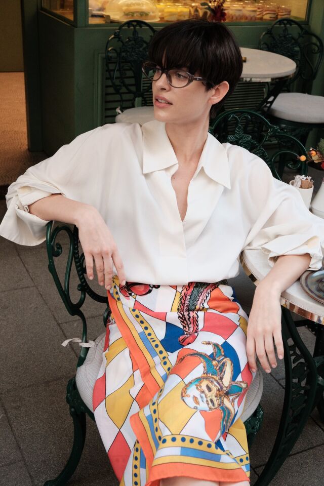 Venedik Maskeli Balosu / Sarı, Mavi ve Turuncu / 140x140