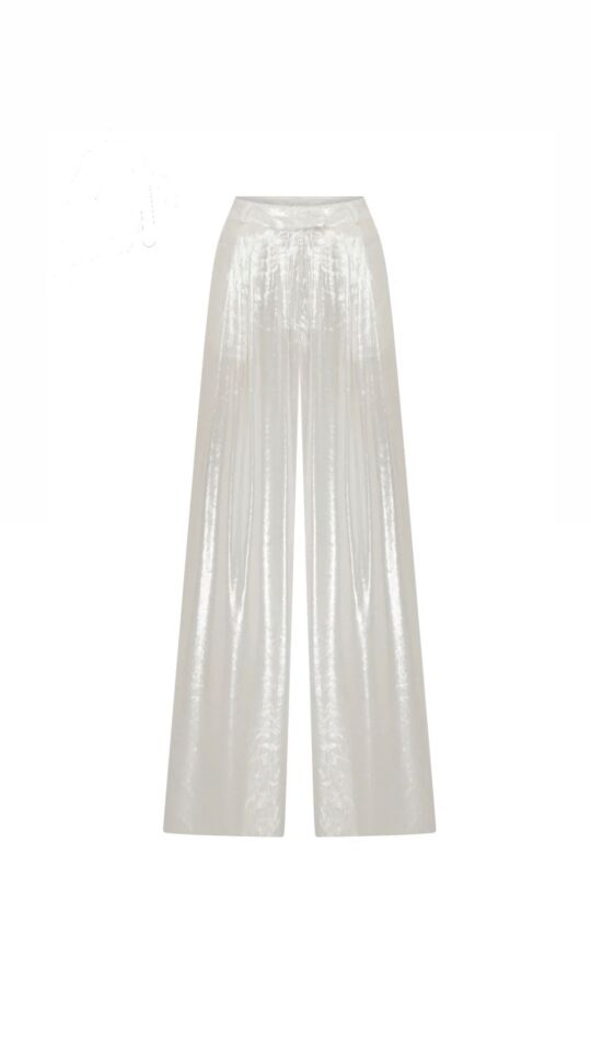 Liquid Trousers In White