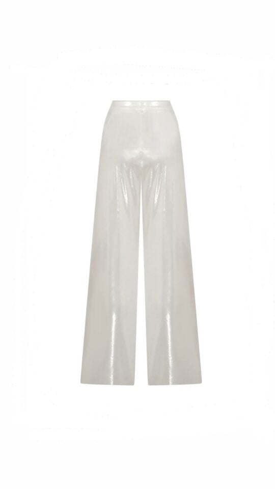 Liquid Trousers In White