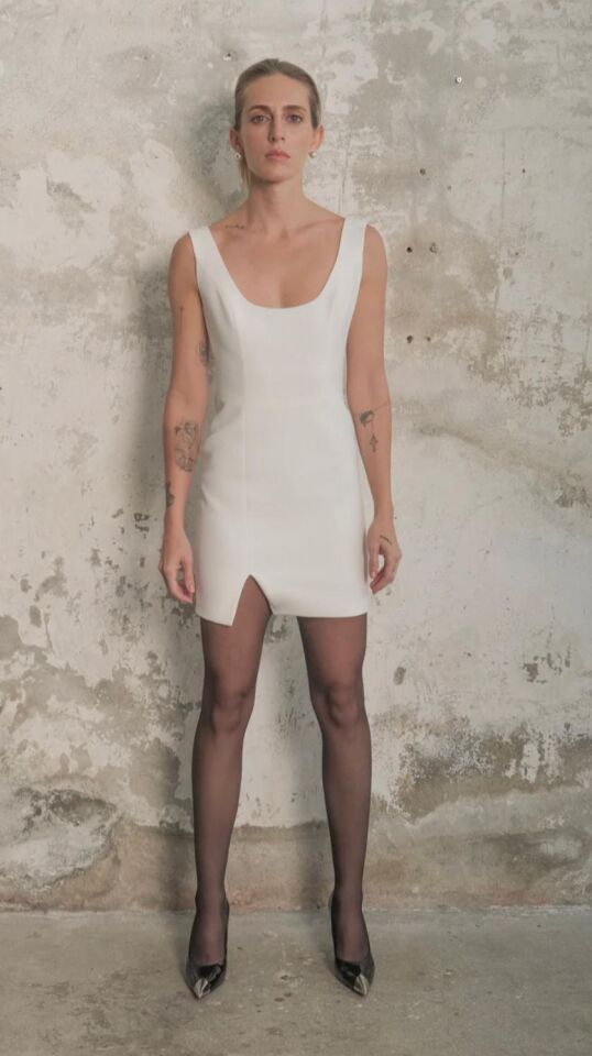 Arella Mini Dress In White