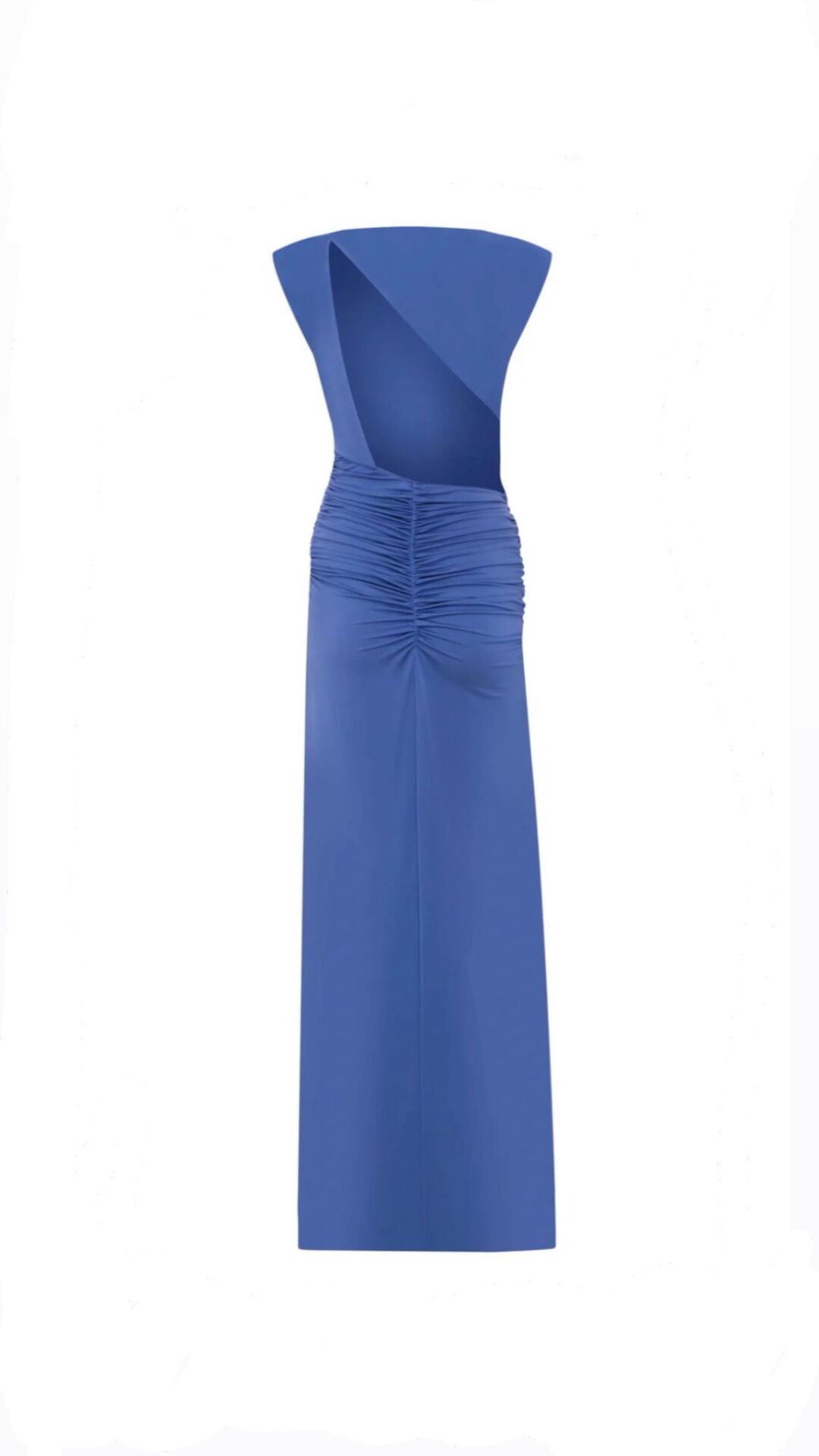 Lana Open Back Jersey Dress With Shoulder Pads In Lilac
