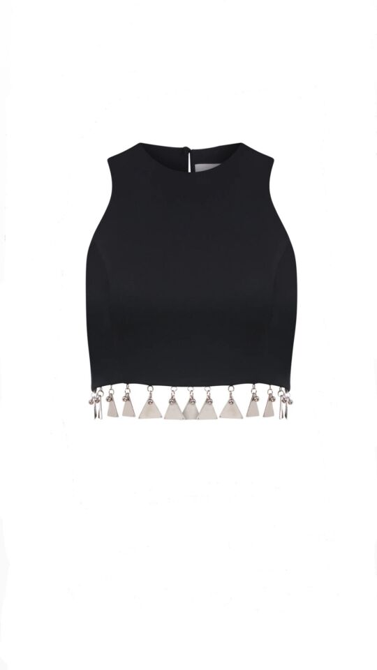 Aimee Metal Crop Top