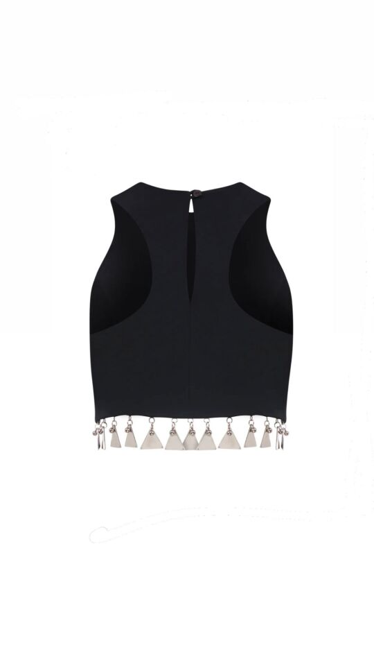 Aimee Metal Crop Top
