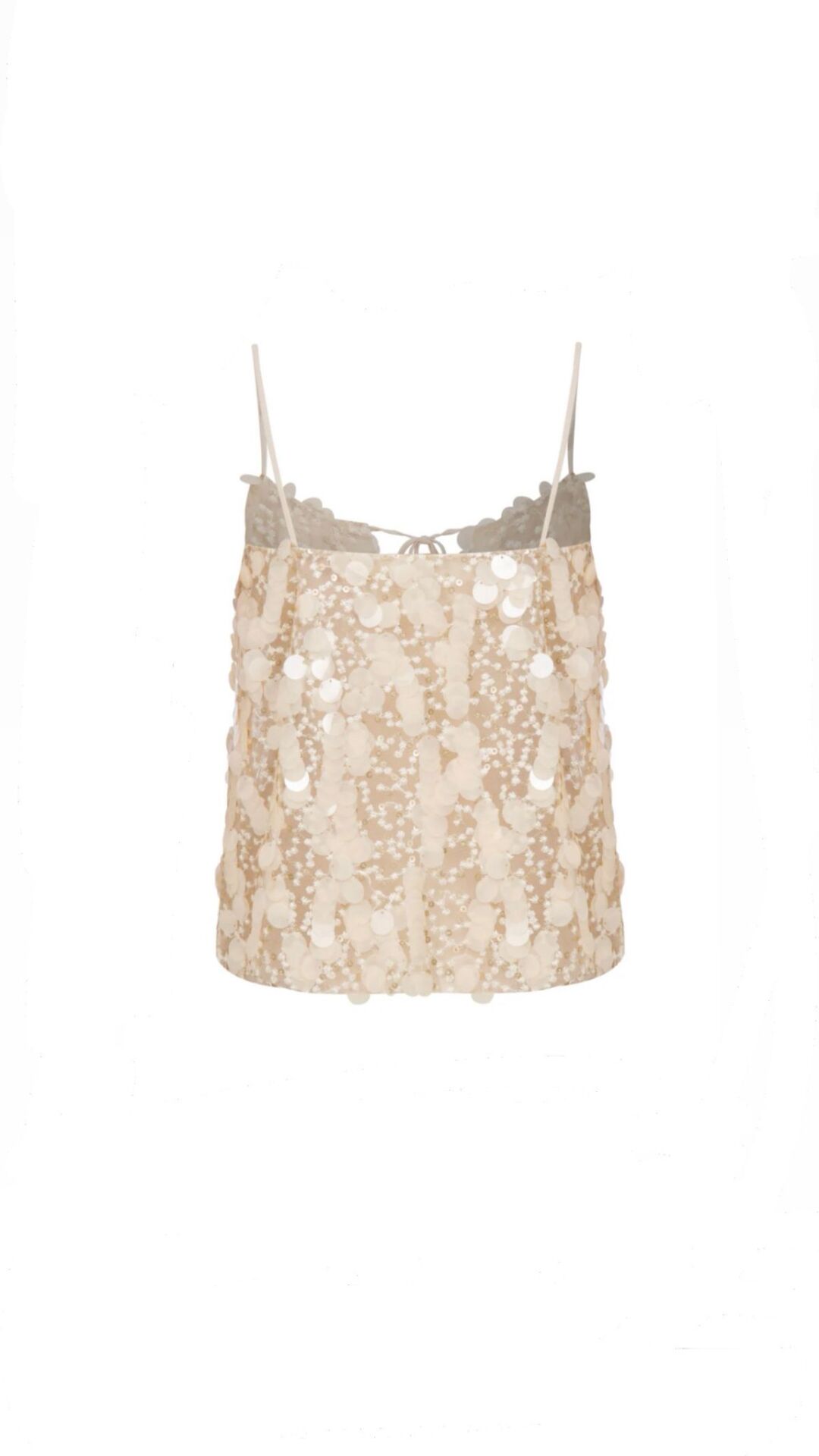 Anya Crop Vest In Sequin