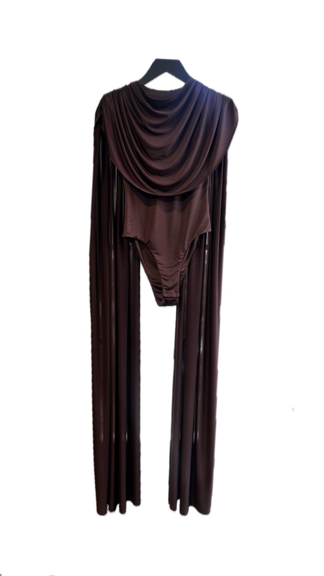 Jasper Top With Scarf Detail - Kahverengi