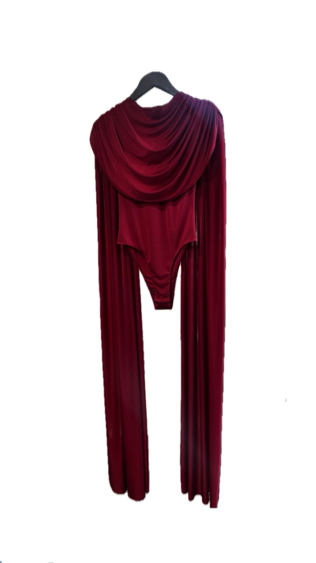 Jasper Top With Scarf Detail - Vişne