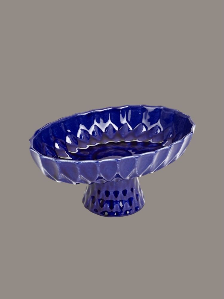 Oval Ayaklı Servis - Kobalt