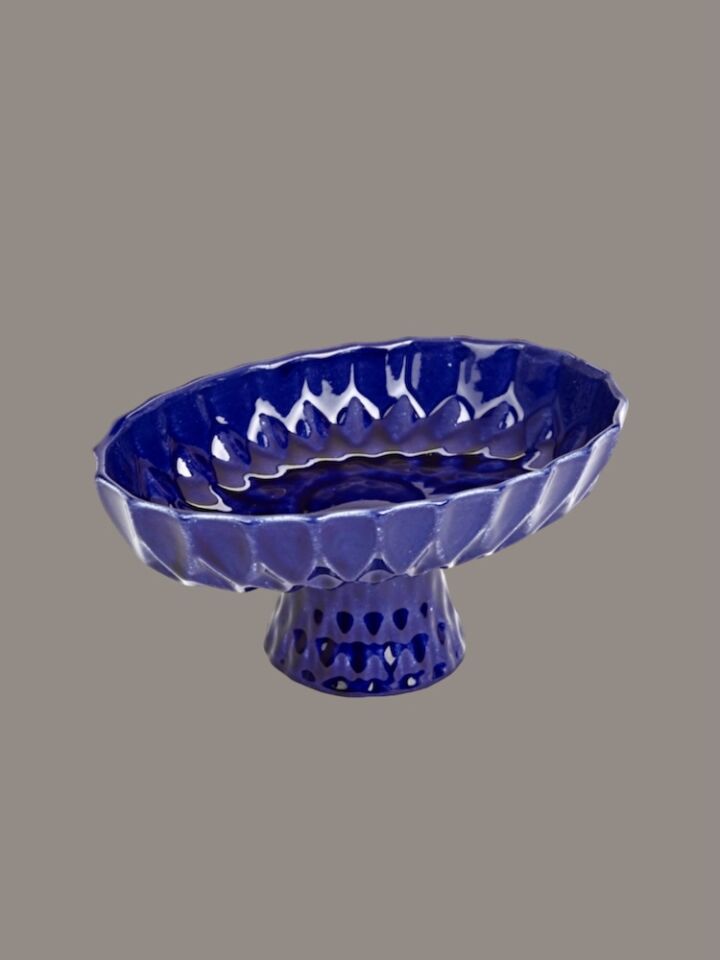 Oval Ayaklı Servis - Kobalt