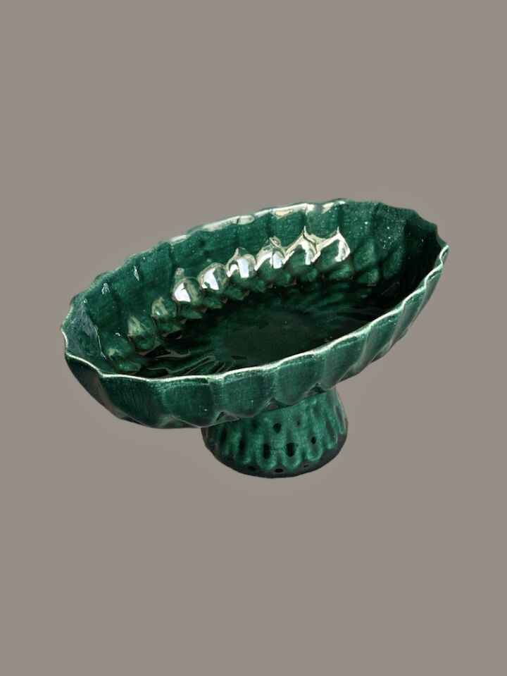 Oval Ayaklı Servis - Zümrüt