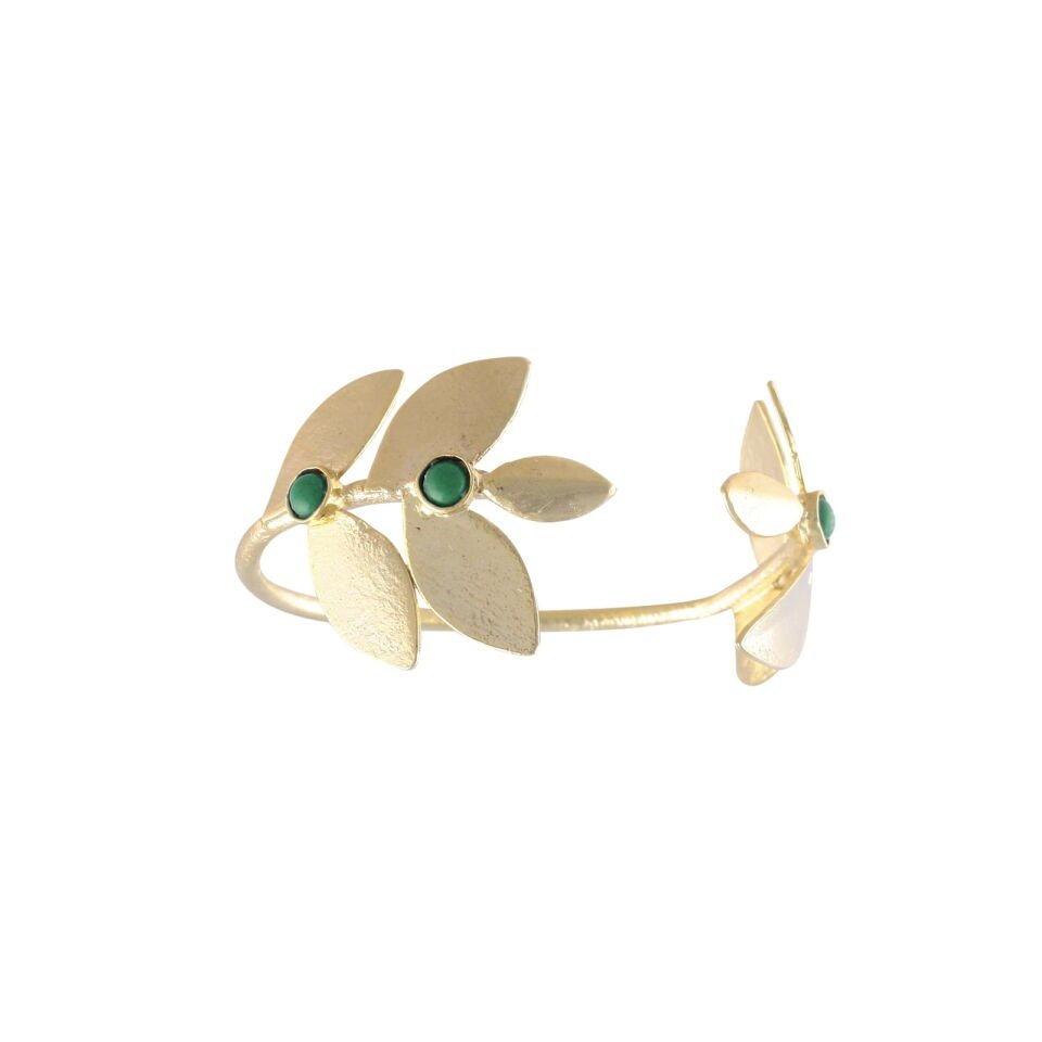 Gaia Cuff Bracelet Green