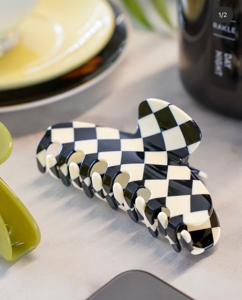 Checkered Claw Clip