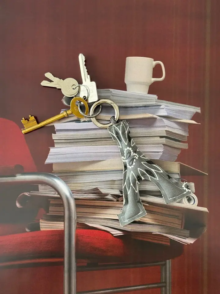 Key Ring – Eiffel Tower - Gri