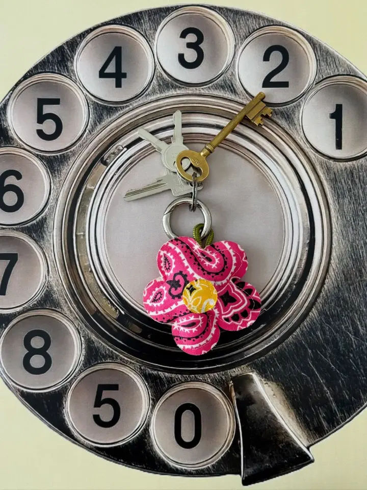 Key Ring – Flower - Fuşya