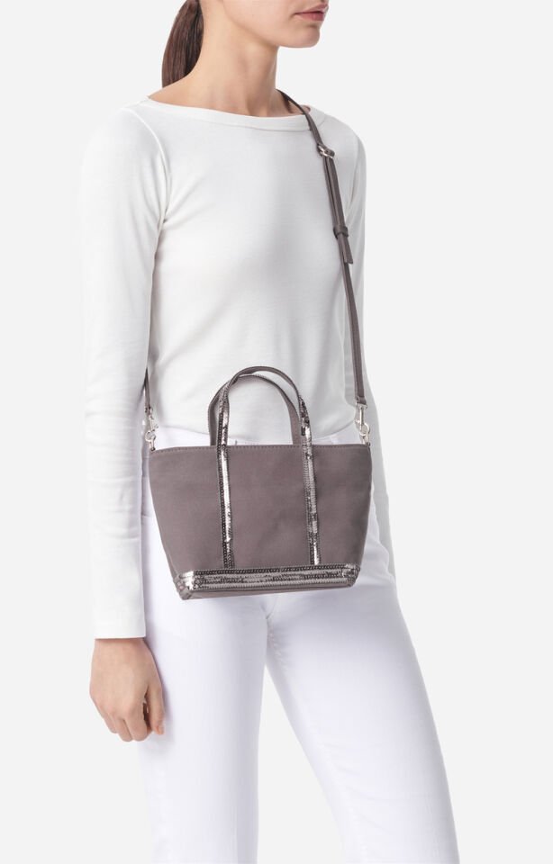 Kanvas Xs Fermuarlı Cabas Çanta Antrasit