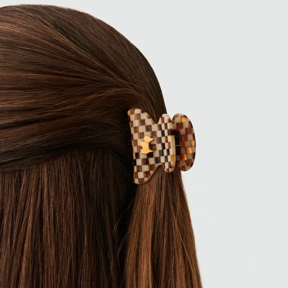 Hair Accessory Damier - Beige