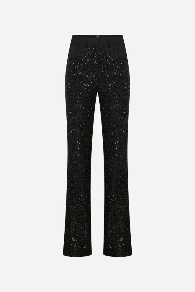 Ariel Sequin Detailed Trousers