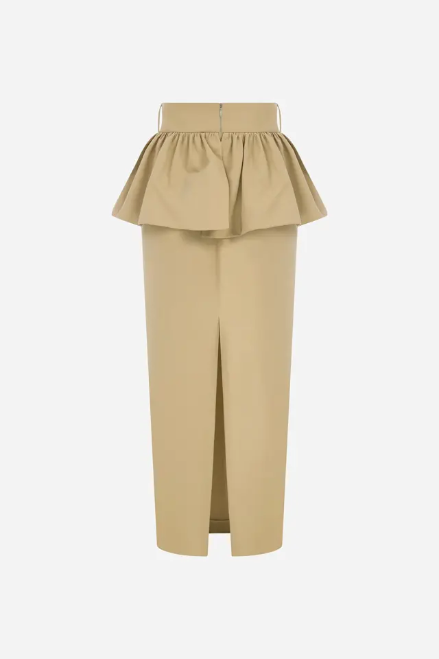 Rachel – Midi Skirt With Peplum