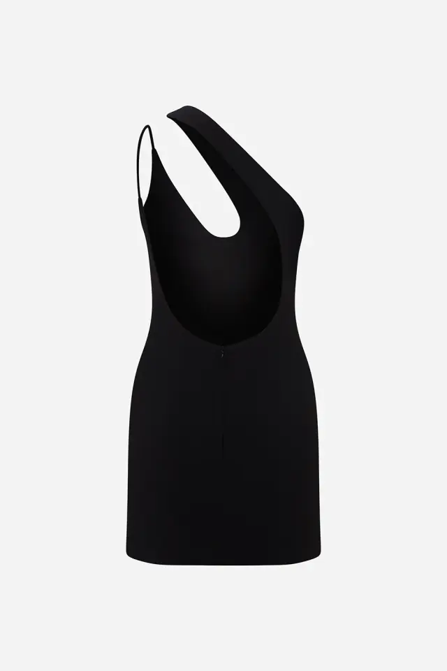 Arna – One Shoulder U-Neck Mini Dress