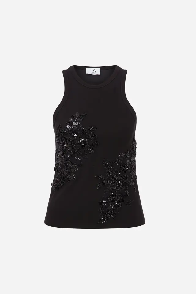 Addison – Tank Top With Applique Detail