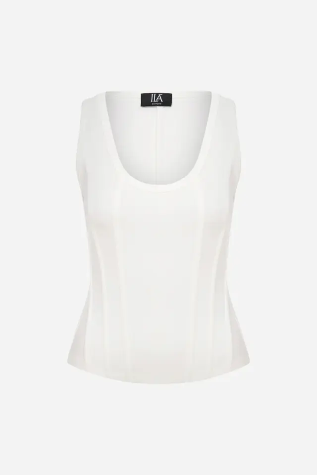 Lilou – U Corset Detailed Tank Top