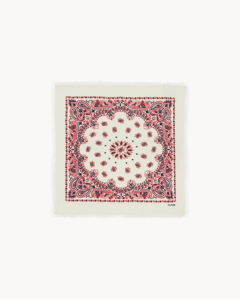 Small Bandana Hachi Western coral red