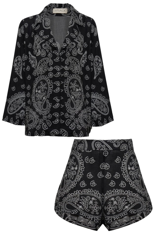 Black Shorts Set